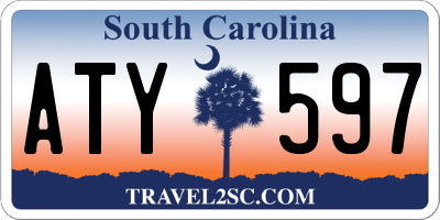 SC license plate ATY597