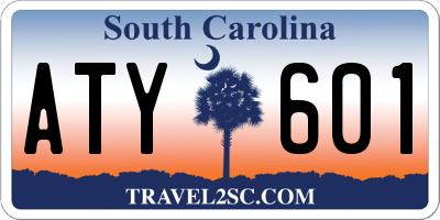 SC license plate ATY601