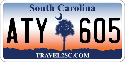SC license plate ATY605