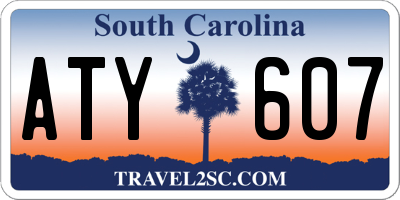 SC license plate ATY607