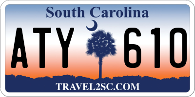 SC license plate ATY610