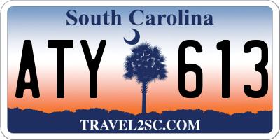 SC license plate ATY613