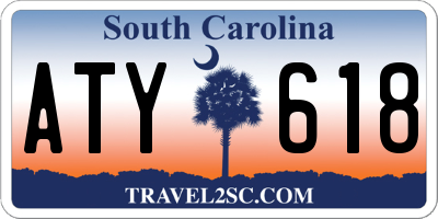 SC license plate ATY618
