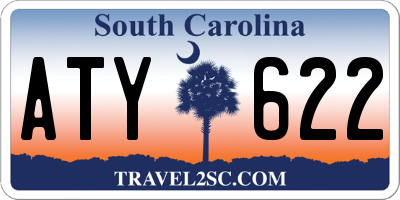 SC license plate ATY622