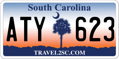SC license plate ATY623