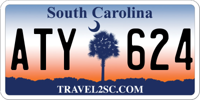SC license plate ATY624