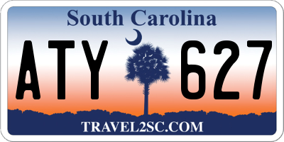SC license plate ATY627