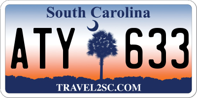 SC license plate ATY633