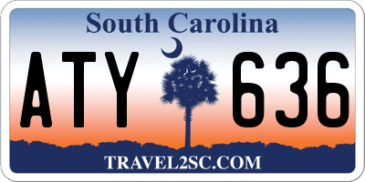 SC license plate ATY636