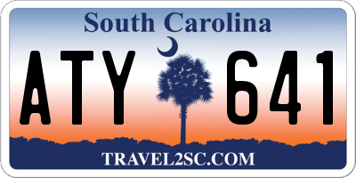 SC license plate ATY641