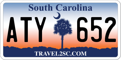 SC license plate ATY652