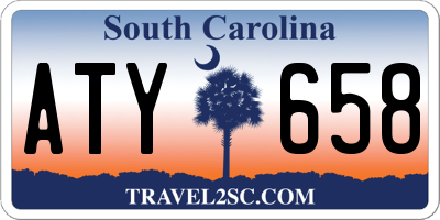SC license plate ATY658