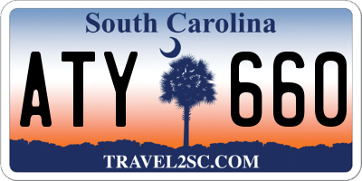 SC license plate ATY660