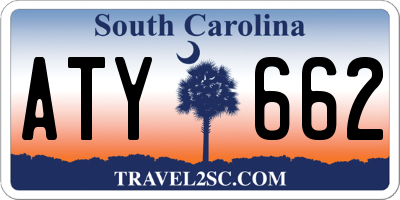 SC license plate ATY662
