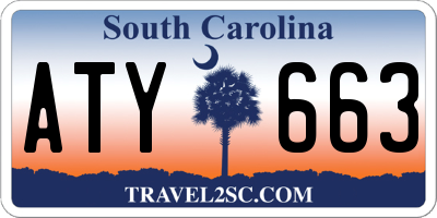SC license plate ATY663