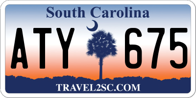 SC license plate ATY675