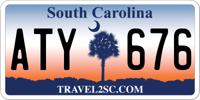 SC license plate ATY676