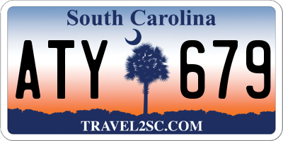 SC license plate ATY679