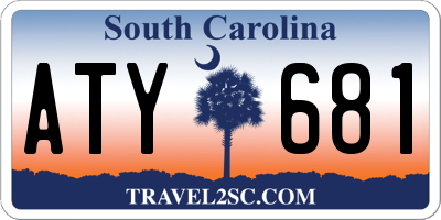 SC license plate ATY681