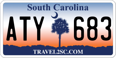 SC license plate ATY683