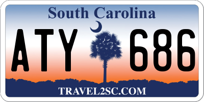 SC license plate ATY686