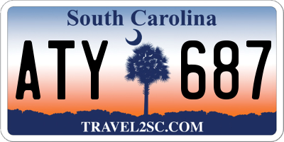 SC license plate ATY687