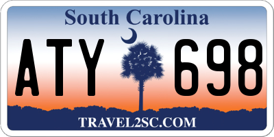 SC license plate ATY698