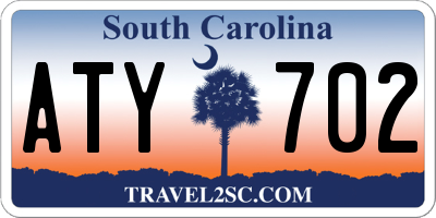 SC license plate ATY702