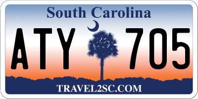 SC license plate ATY705