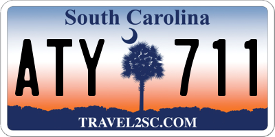 SC license plate ATY711