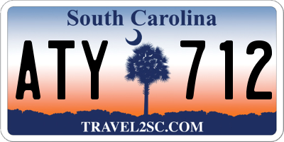 SC license plate ATY712