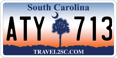 SC license plate ATY713