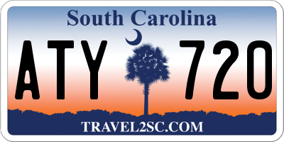 SC license plate ATY720