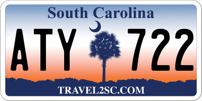SC license plate ATY722
