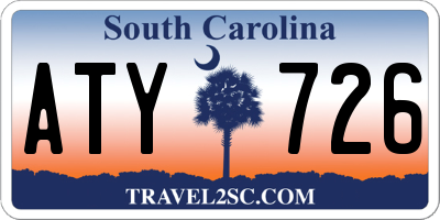 SC license plate ATY726