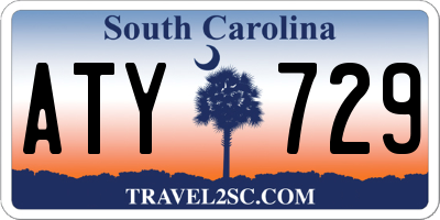 SC license plate ATY729