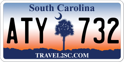 SC license plate ATY732