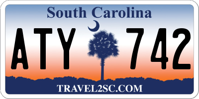 SC license plate ATY742