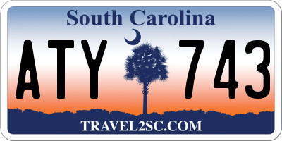 SC license plate ATY743