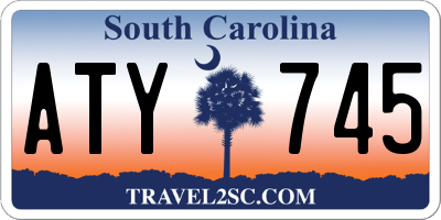 SC license plate ATY745
