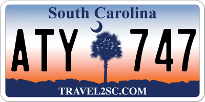SC license plate ATY747