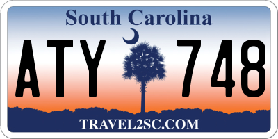SC license plate ATY748
