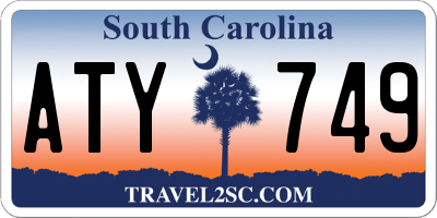 SC license plate ATY749