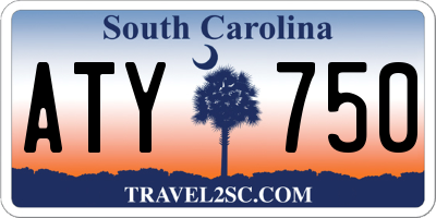 SC license plate ATY750