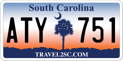 SC license plate ATY751