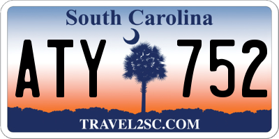 SC license plate ATY752