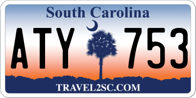 SC license plate ATY753