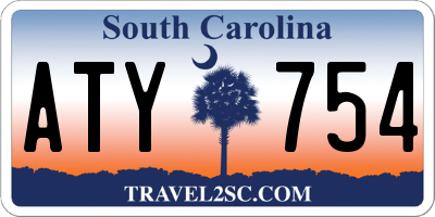 SC license plate ATY754