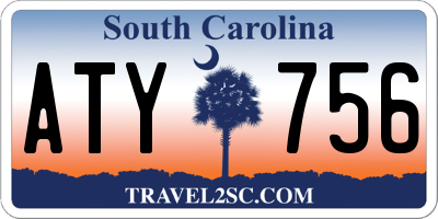 SC license plate ATY756