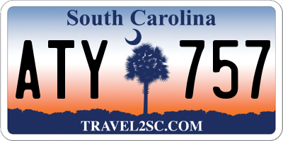 SC license plate ATY757